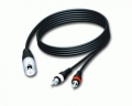 kabel XLRm-2xRCA 3m