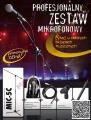Zestaw Mikrofon Statyw Pokrowiec